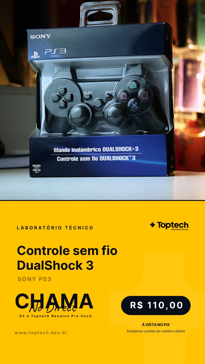 Controle sem fio DualShock 3 Sony PS3