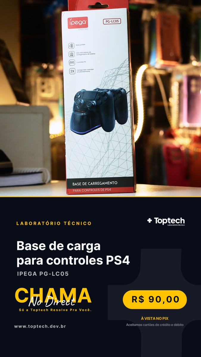 Base de carga para controles PS4 Ipega