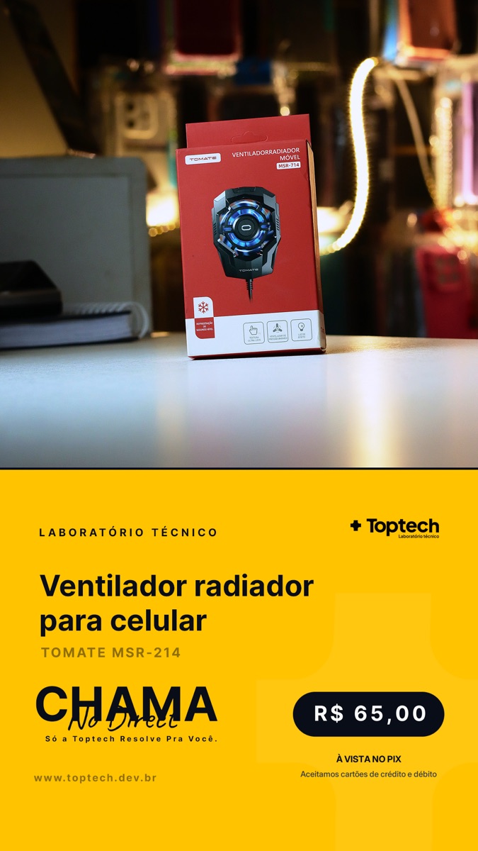 Ventilador radiador para celular Tomate