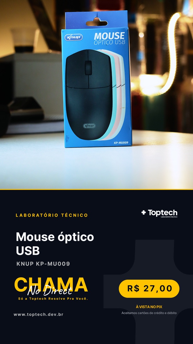 Mouse óptico USB Knup