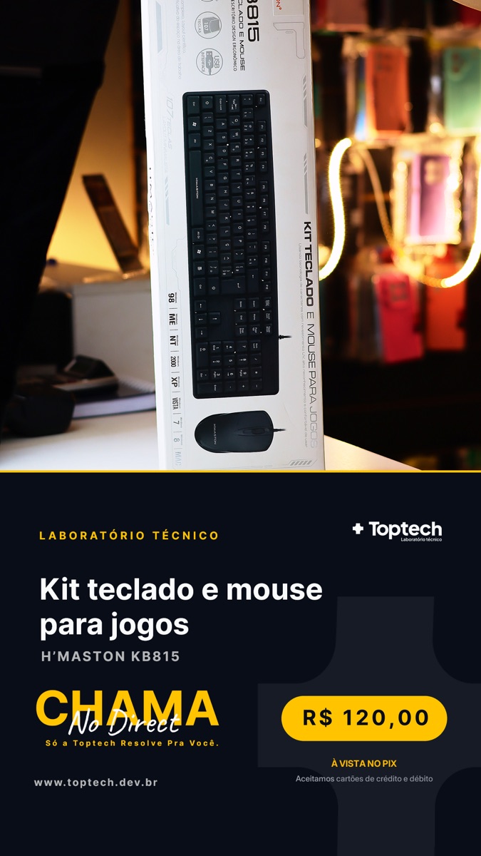 Kit teclado e mouse para jogos H'Maston
