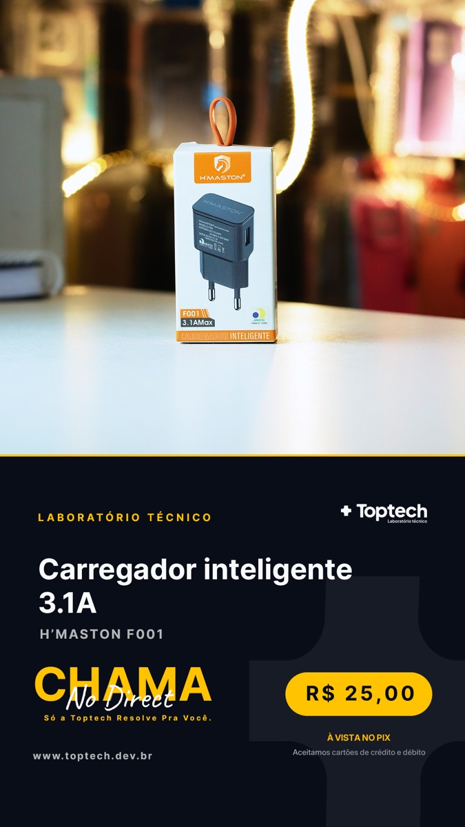 Carregador inteligente 3.1A H'Maston