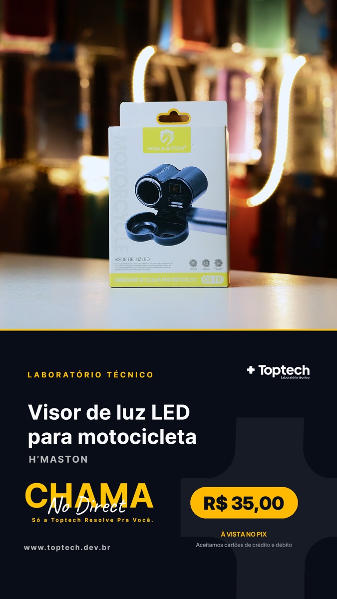 Visor de luz LED para motocicleta H'Maston