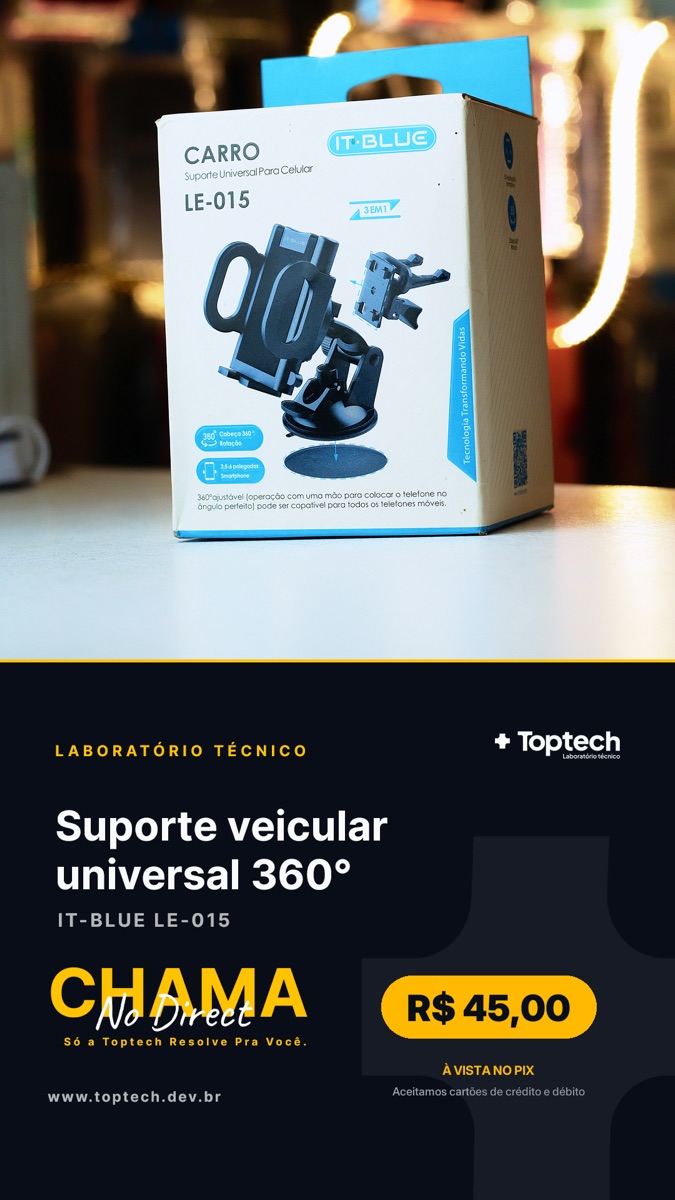 Suporte veicular universal 360° IT-Blue
