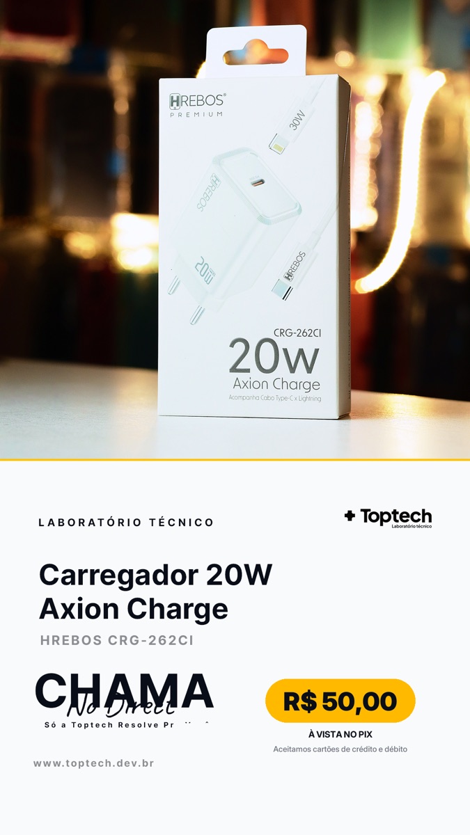 Carregador 20W Axion Charge Hrebos