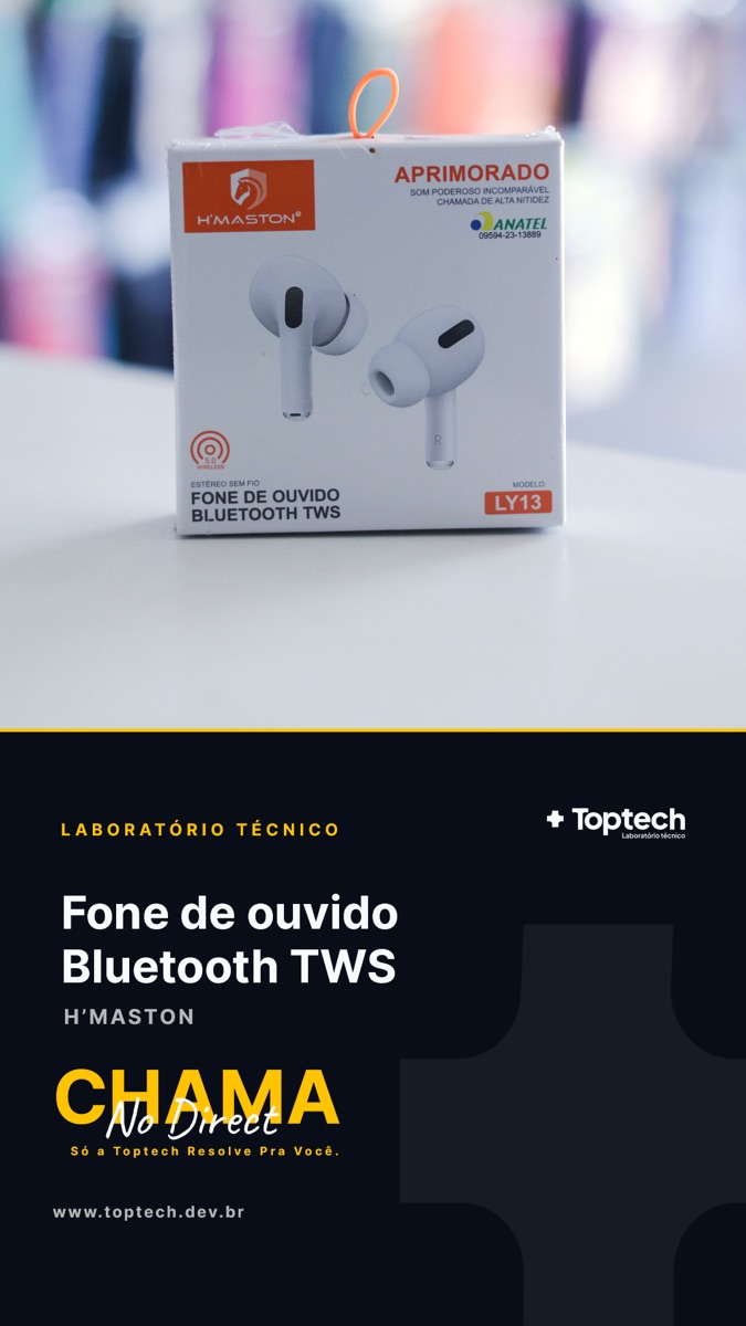 Fone de ouvido Bluetooth TWS H'Maston